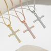 Belief Prayer Cross Pendant Small Design Street Hip Hop Cross Necklace