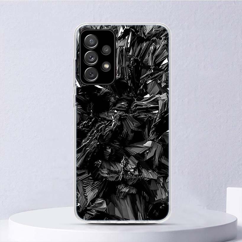Мягкий чехол с узором из кованого карбона для Samsung Galaxy A52 A42 A32 A22 A12 A02S Чехол для телефона A50 A51 A70 A71 A41 A31 A21S A40 A30 A20