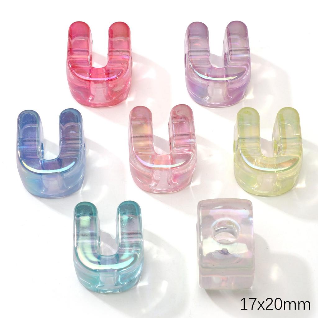 5 шт. Акриловые бусины Радуга Солнечный свет Бусина с буквой Для DIY Ожерелья Браслета Серег Изготовления Ювелирных Изделий Аксессуары для Рукоделия