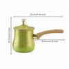 Turkish Coffee Pot with Spout Stainless Steel Wooden Handle