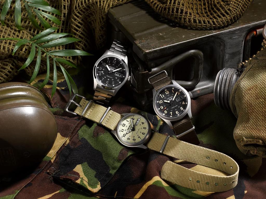 Seiko SEIKO Watch Automatic Manual Winding Overseas Model Beige Nylon Band SRPJ83K1 Men's [Item]