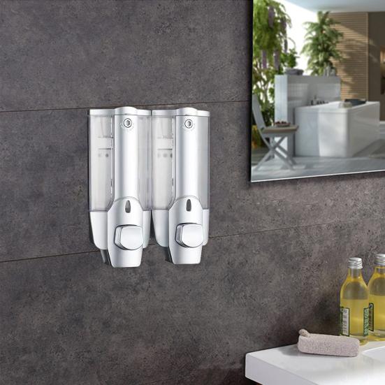 Настенный ручной дозатор мыла объемом 350 мл для ванной комнаты, легко заполняемый дозатор для душа с большим