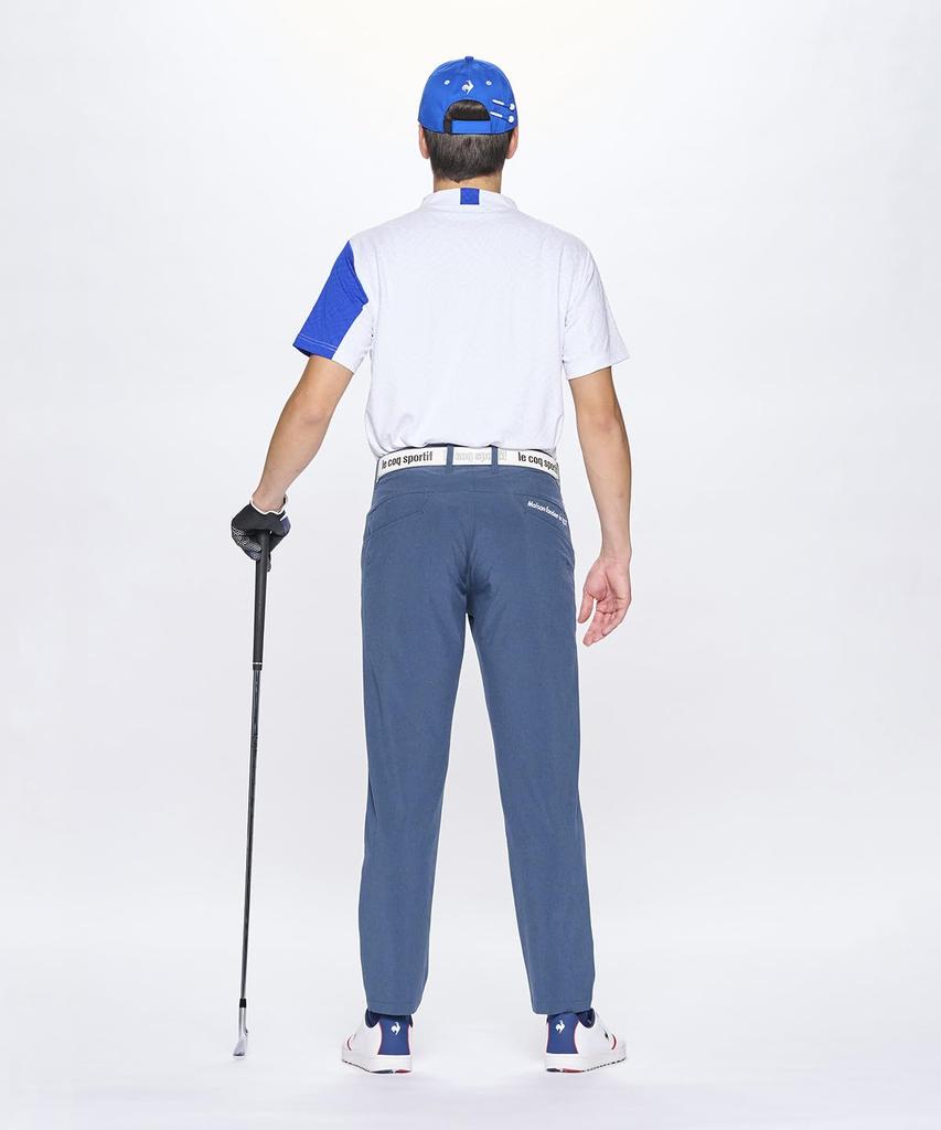 Coq Sportif Golf Quarter Sweat Quick Stretch Plain NV00 [Le Golf] Pants, Length, Tapered, Absorbent, Drying, Forcer, Golf, LG5SLP53M, Men's, (Navy)