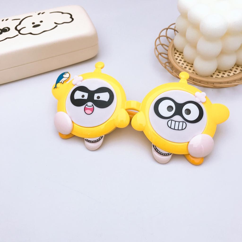 Детские солнцезащитные очки для путешествий, солнцезащитные очки с силиконовой поляризацией, солнцезащитные очки для девочек, очки с изображением панды из мультфильма