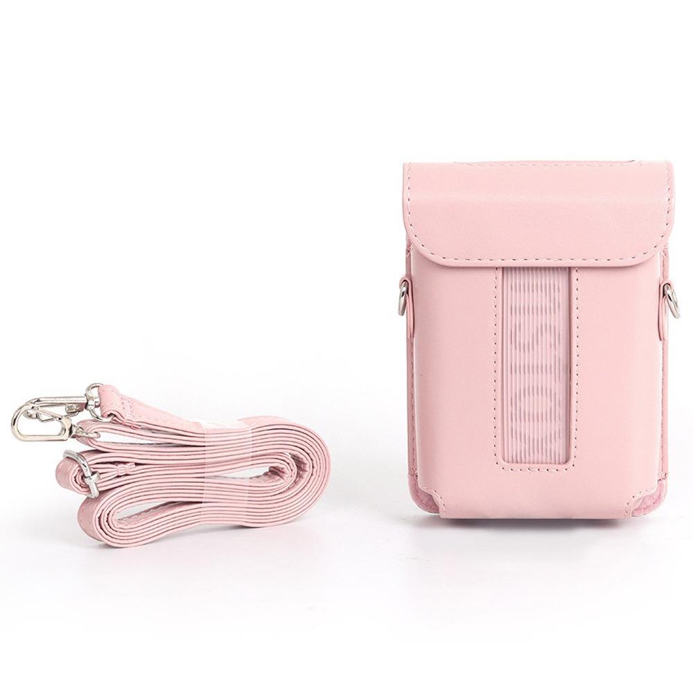PU Leather Printer Carrying Case Retro with Shoulder Strap Storage Bag Dustproof Shockproof for Fujifilm Instax Mini Link 3