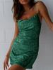 Sexy Spaghetti Strap Sequin Bodycon Dress For Nightlife And Clubwear