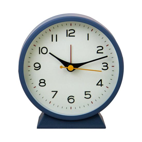 Будильник Винтажный бесшумный настольный будильник с ночником Маленькие прикроватные часы для спальни с функцией повтора для домашнего общежития