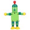 Personality Cute Wooden Robot Toys Learning & Educational Toys for Kids Children (Green)