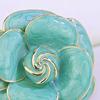 Scarf Button Camellia Shape Alloy Brooch with Glossy Glaze Sweaters Collars Hats Bags Coats Scarves Badge Outfit