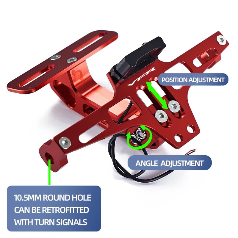 Для мотоцикла HONDA VFR 800 1200x VFR750 VFR800X VFR800F регулируемый задний держатель номерного знака светодиодный фонарь