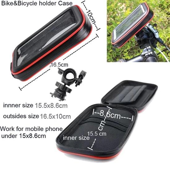 Bike Waterproof Touch Screen Case Bag Motorcycle Bicycle Phone Holder Stand For iPhone 17 16 15 14 Pro Max 13 12 11 XS 7 8 Plus