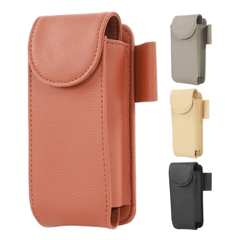 Автомобильный солнцезащитный козырек, держатель для солнцезащитных очков, кожаный магнит, футляр для очков, вешалка для очков, карточек, билетов, коробка для хранения, салон автомобиля