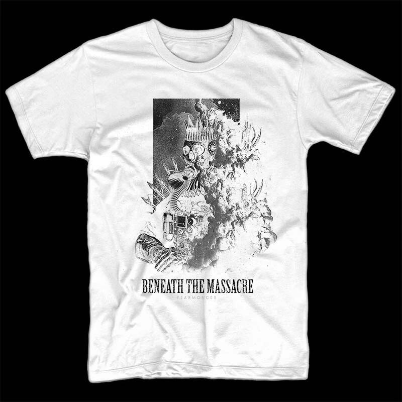 Beneath The Massacre V1 T shirt BLACK WHITE all sizes S-5XL