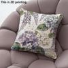 Watercolor Purple Hydrangea Pillow Covers Pattern Cushion Cover Suitable for Sofa Bedroom Car Pillow Cover