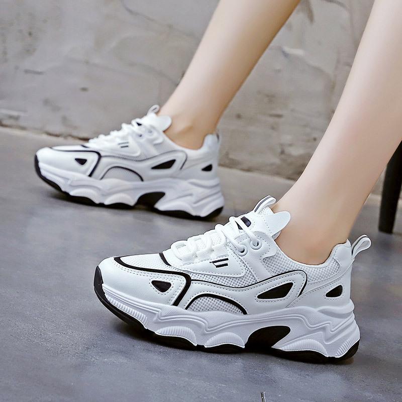 Трендовая спортивная обувь Повседневные женские кроссовки Tenis De Mujer Кроссовки для бега Дизайнерская обувь для женщин Белая платформа Вулканизированные туфли