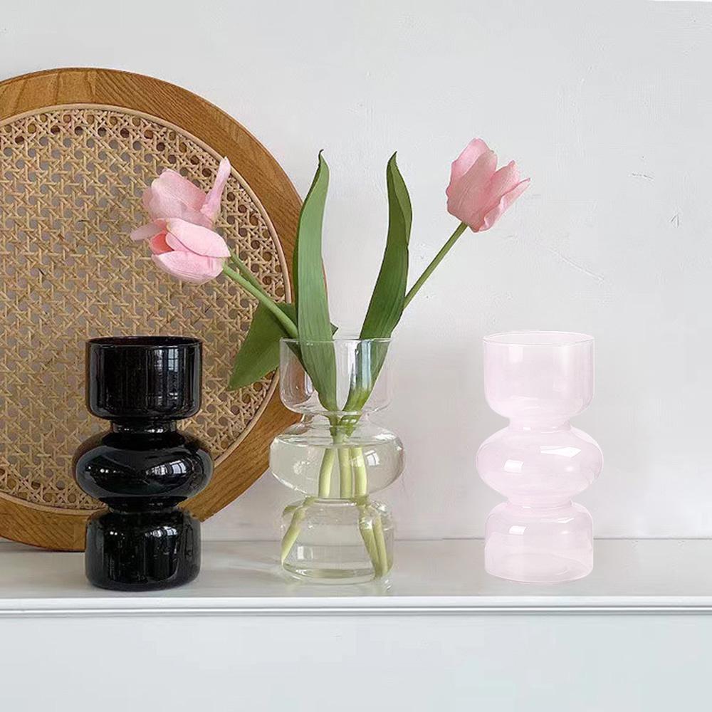 Прозрачная стеклянная гидропонная ваза для цветочных растений, стеклянные горшки, декоративные для украшения стола, окна холодильника, вазы для выставок