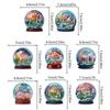 6/8/12Pcs Diamond Art Magnets Decals Hummingbird Diamond Painting Magnets Refrigerator for Fridge Whiteboards Car Mailbox Decor