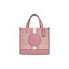 Сумка-тоут Dempsey 22 Classic Striped Signature из ткани и кожи Женская сумка-тоут Smoky-Rose C8417-IMP1X