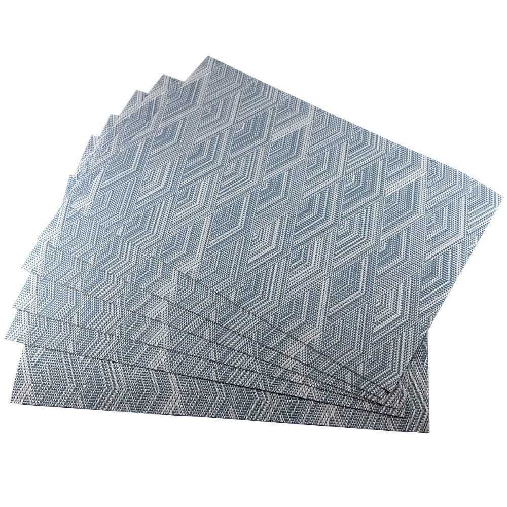 6Pcs/Set Pvc Placemat Dining Table Mats Set Table Bowl Pad Napkin Dining Table Tray Mat Coasters Kids Table Set