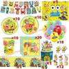 Sponge&Bobed Birthday Party Decoration Backdrop Cake Topper Cups Balloon for Kid Party Favor Gift Baby Shower Supplies Accessory