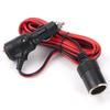 3M 15A Car Cigarette Lighter Extension Cable 12V/24V LED Indicator Cable Car Charger Cigar Lighter Socket Jack Multi Socket