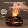Aroma Humidifier Flame Essential Oil Diffuser Ultrasonic Aromatherapy Air Humidifier Home Mini Fragrance Diffuser with LED Light