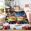 1Pc Minions Christmas Celebration Rug Office Carpet Indoor Outdoor Doormat Nonslip Soft And Comfortable Living Room Christmas Halloween Gift D91854