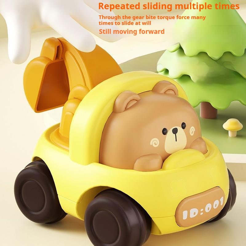 Children's Boy Inertia Car Fire Engineering Car 1-2-3 Years Old Toy Cute Pet Inertia Car