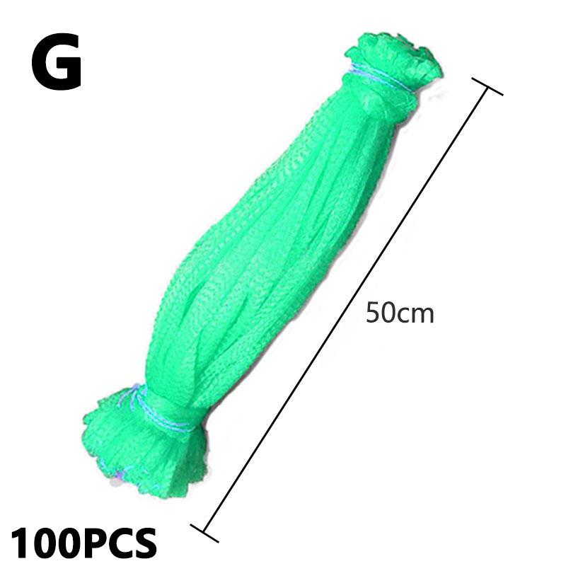 100 шт., сумка для хранения органайзера, пластиковая нейлоновая сетка, сетчатая сумка для садоводства, овощей, игрушек, фруктов