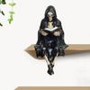 Статуэтка Чтеца в плаще Готический Декор Поделка Фото Реквизит Смола Ужасающая Фигурка Украшение для Вечеринки