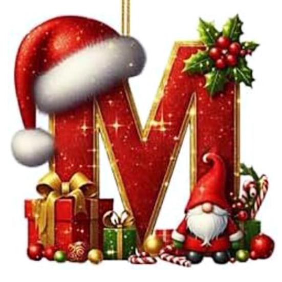 Красные инициалы Рождественские украшения 2D акриловые персонализированные гномы монограммный кулон с шапкой Санты 26 букв украшение для подвешивания на рождественскую елку