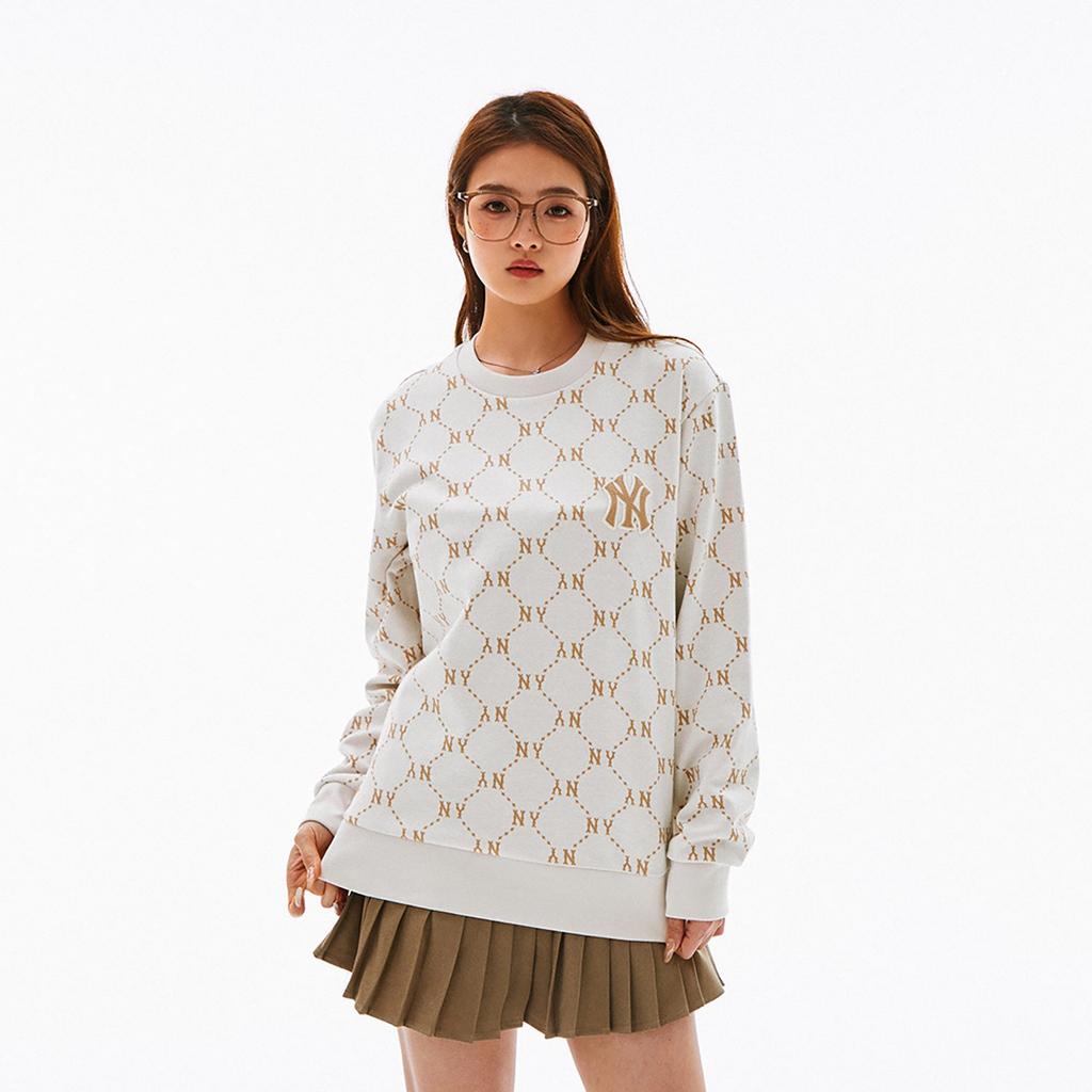 MLB Свитшот T MONOGRAM SS24 Унисекс Кремовый 3AMTM0141-50CRS
