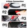 Red Plastic Plug Diagnostic Main Cable  For Autel MaxiSYS Pro MS906 MS908 MS905 MS808