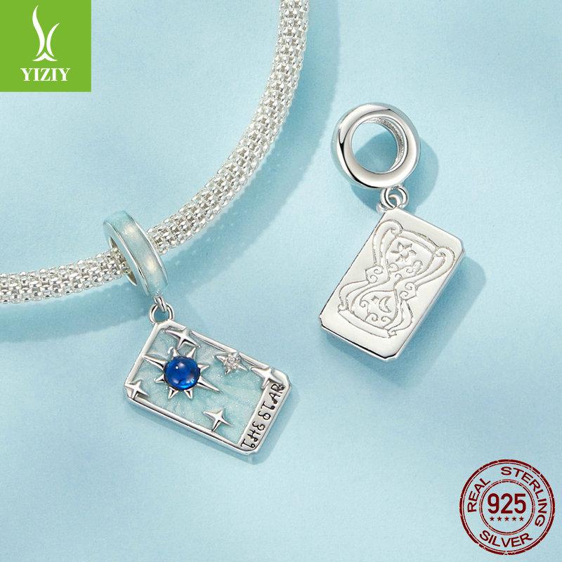 Звезда Таро Подвеска Аксессуары для DIY, Мистический Ветер S925 Стерлинговое Серебро Браслет Из Бусин.