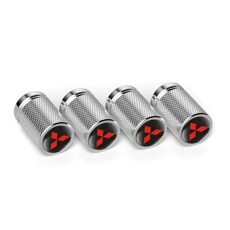 4pcs Car Styling Wheel Tire Valve Caps Covers for Mitsubishi Ralliart ASX Lancer 9 10 L200 Colt Pajero Outlander Eclipse Galant