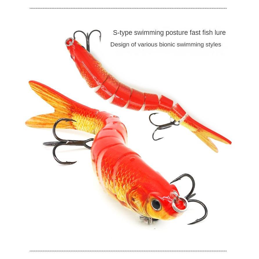 Биомиметическая 8-секционная жесткая приманка для рыбалки на открытом воздухе, 13,5 см/26 г.