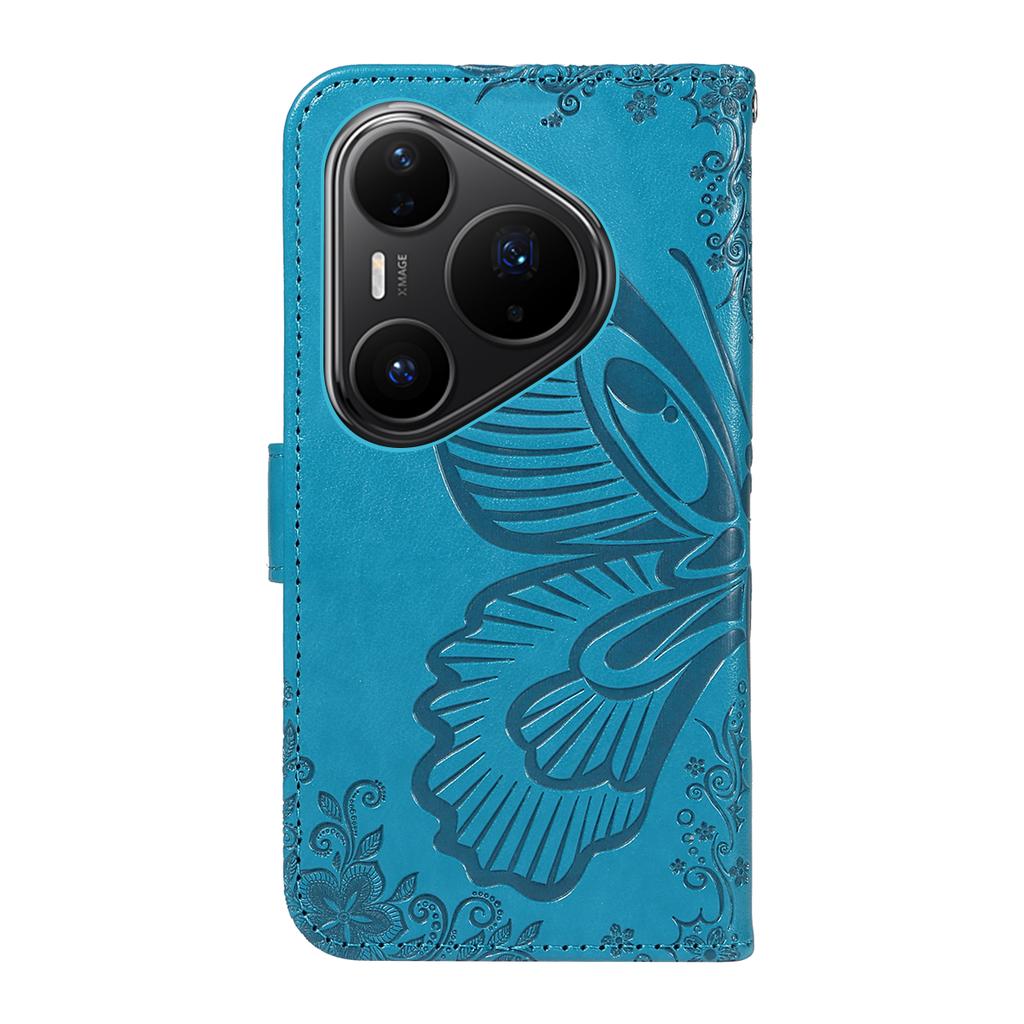 For Huawei Pura 80 Pro+/Huawei Pura 80 Pro Case Butterfly Pattern PU Leather Folio Flip Phone Cover