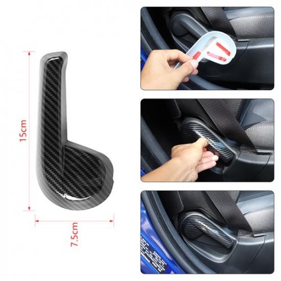 Co-pilot Seat Adjustment Handle Cover Trim For Dodge Charger 2015+ Carbon Fiber
