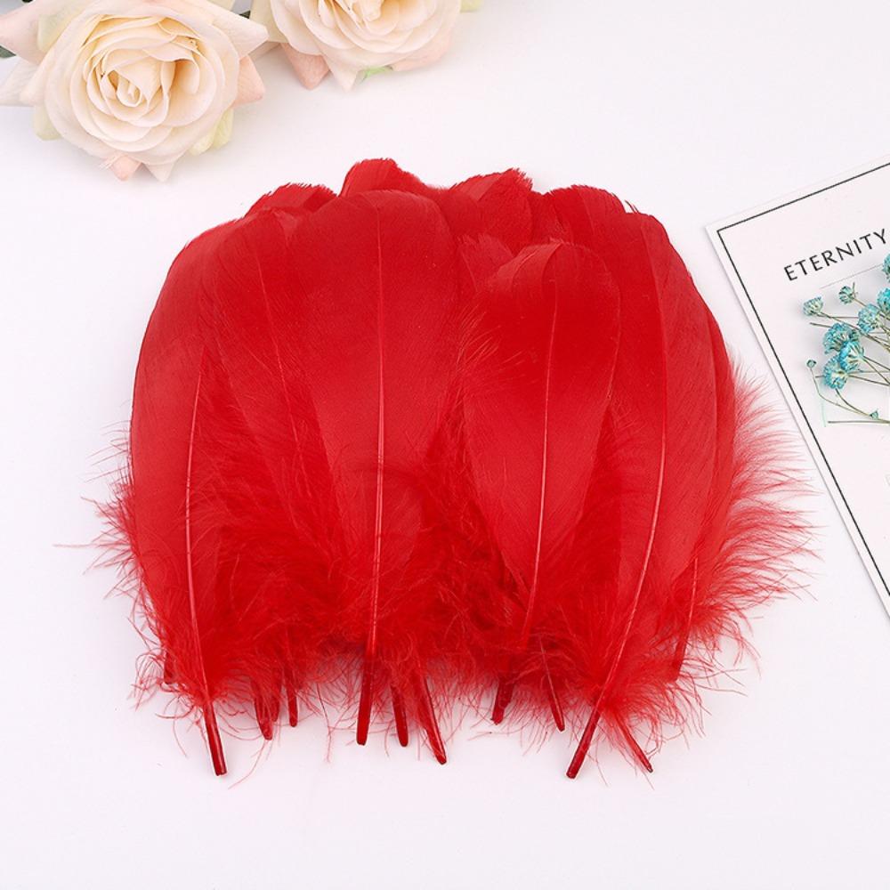 50PCS 12-18cm Goose Feathers Natural Dream Catcher Feathers  Wedding Party Handicraft Accessories