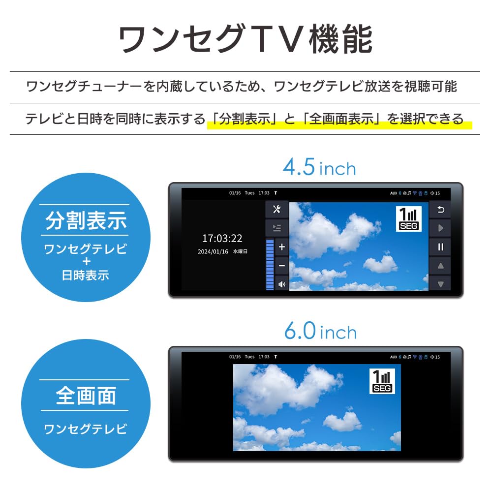 DreamMaker Display Audio, CarPlay & Android Auto, Drive Recorder, One-Seg TV, 10.26-inch Mirroring, Car Navigation, Voice Control, Bluetooth Audio