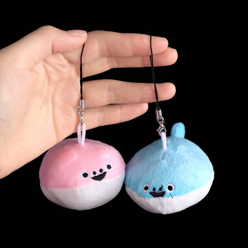 Мягкий скрипучий брелок Sacabambaspis, плюшевый, щебечущий брелок, декор для рюкзака