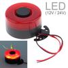 12V / 24V 15W 105dB Reversing Accessories Buzzer Horn Auto Warning Back Up Car Reversing Alarm Speaker Siren with Light