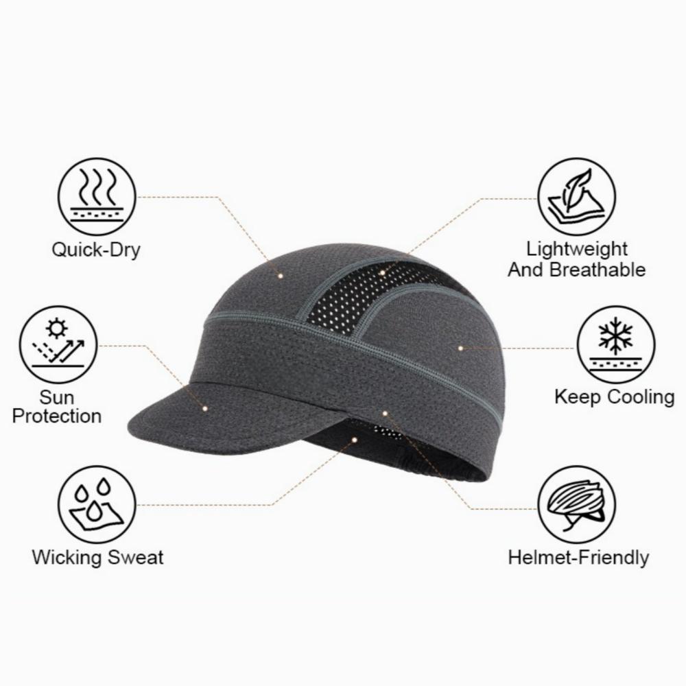 Cycling Caps Running Hat Under Helmet Classic Bike Mountain Racing Bicycle Hat Quick Dry Breathable Mesh Outdoor Sports Caps