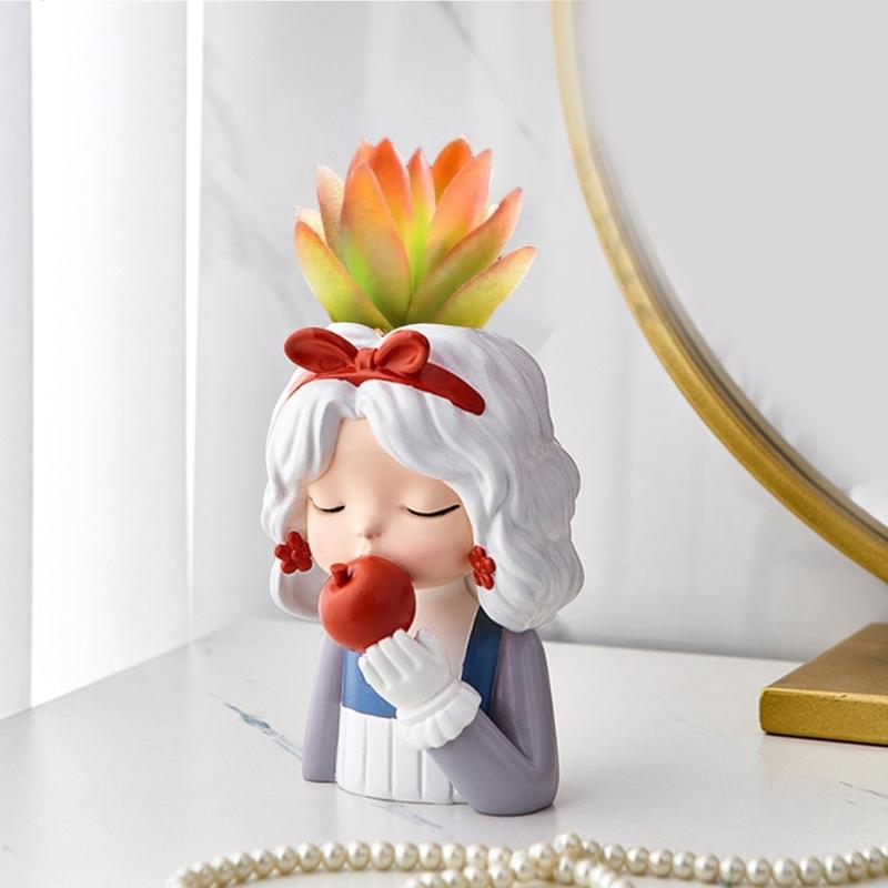 Силиконовая форма для цветочного горшка, бетонная цементная форма для горшка для растений, форма для цветочного горшка, форма для эпоксидной смолы, держатель для кистей для макияжа, форма-органайзер