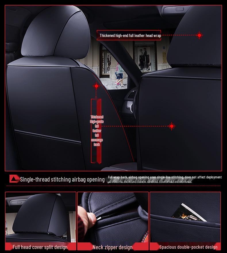 Changan Car Seat Cushion and Cover for UNI-K, Lingxuan, and Zhixiang Models - New Four Seasons Design.