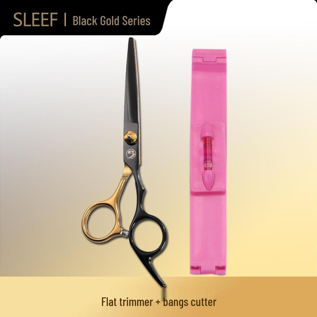 Black Gold Hairdressing Scissors & Thinning Shears for Women's At-Home Haircuts