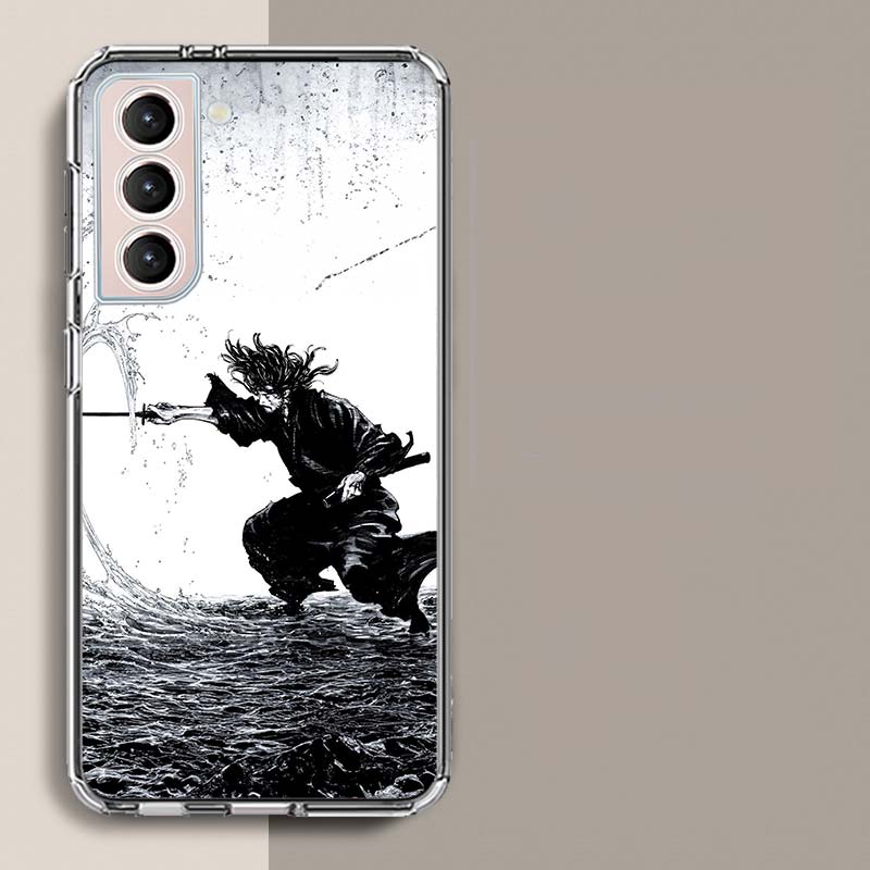 Manga Vagabond Phone Case For Samsung Galaxy S25 Edge S24 S23 FE S21 S20 S10 Plus S22 S26 Ultra Cover Clear Cases TPU Capa Shell