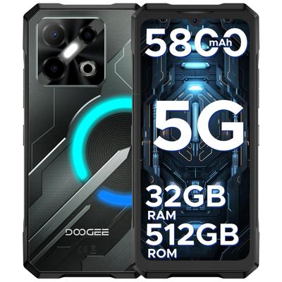 Doogee Защищенный смартфон Blade GT Pro 5G, Динамические световые эффекты, 32 ГБ + 512 ГБ, 120 Гц и 6,72" FHD+, 100-мегапиксельная AI-камера, 5G Dual SIM / Распознавание лица и отпечатка пальца / NFC