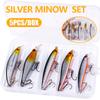 5pcs/box Minnow Wobblers Fishing Lures Set Bass Pike Crankbait Wobblers Swimbait Professional Hard Bait