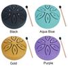 3 Inches 6 Notes Rain Drum for Outside Mini Handpan Drum Percussion Musical Instruments for Yoga Meditation Unique Gift